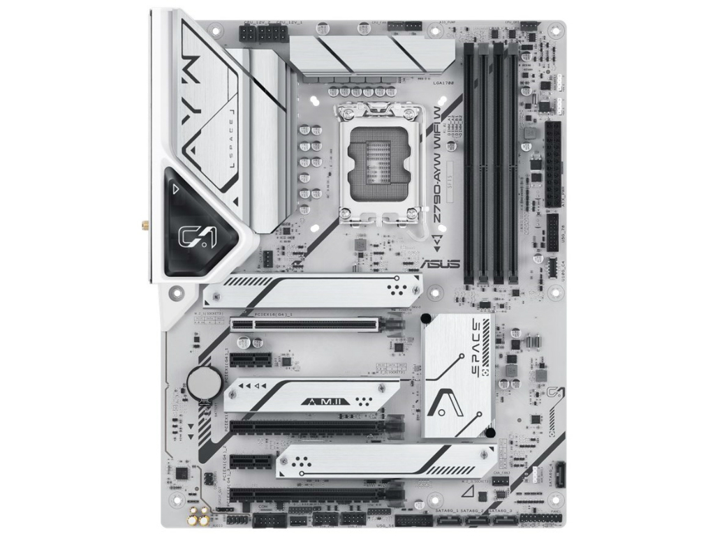 ホワイト基板を採用するIntel Z790マザーボード、ASUS「Z790-AYW WIFI W」発売