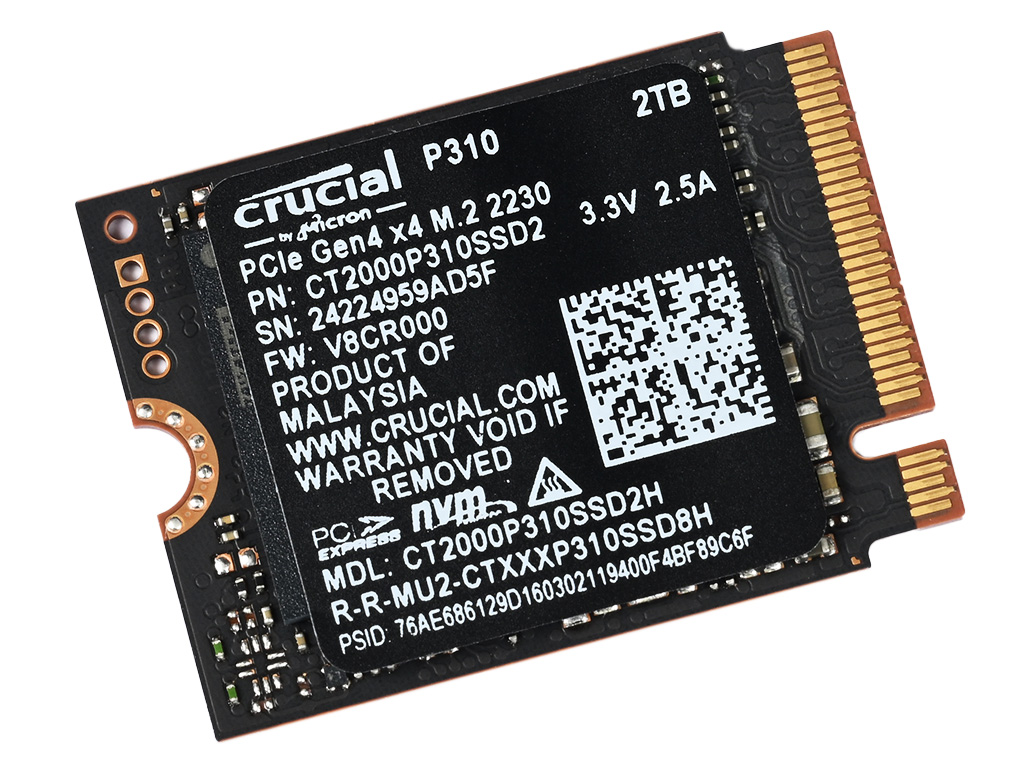 実測7,000MB/sの短寸SSD、Crucial「P310」に換装！最速のポータブルゲーミングPCで遊ぼう