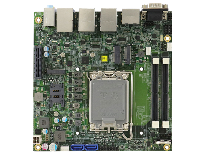 ソケットLGA1851に対応するエッジAI向けMini-ITXマザーボード、iBASE「MI1002」