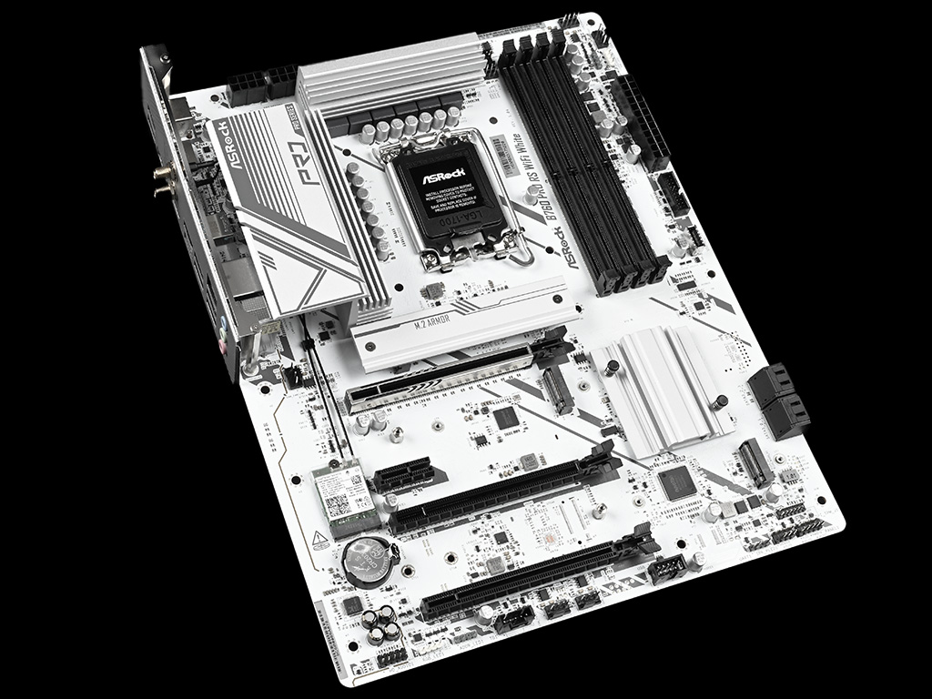 安定性・信頼性を重視したホワイト基板のIntel B760マザーボード、ASRock「B760 Pro RS WiFi White」
