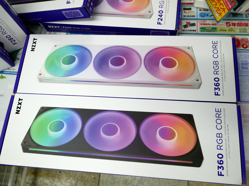 ケーブル1本で接続できるフレーム一体型RGB LEDファン、NZXT「F RGB Core」シリーズ
