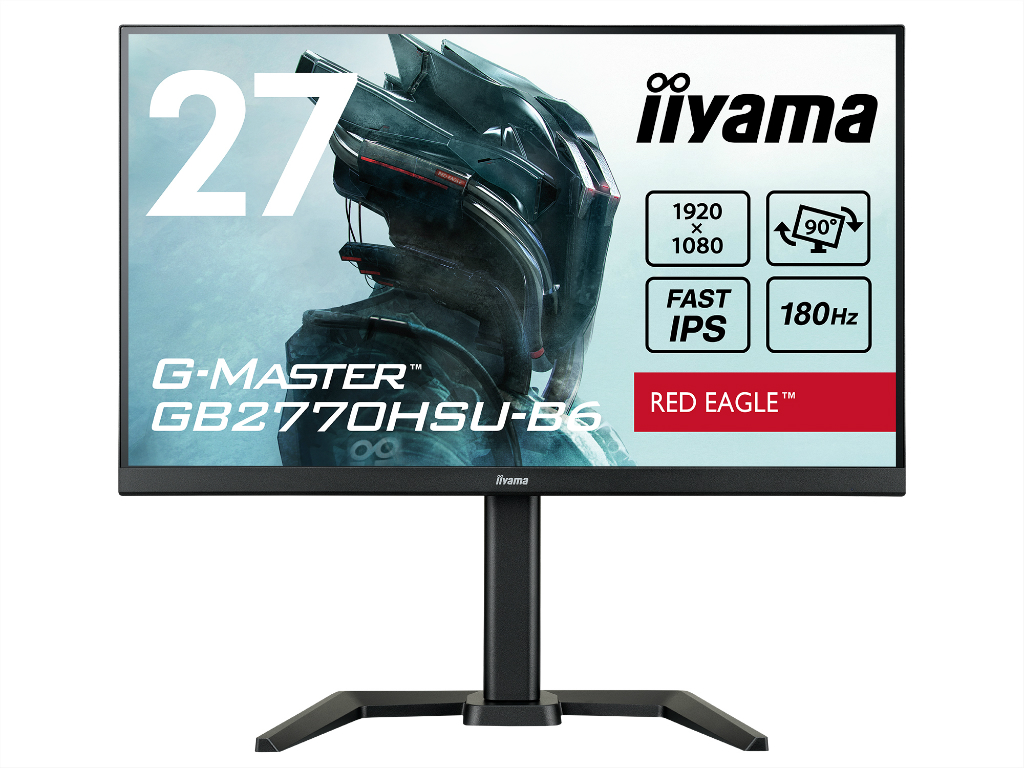 180Hz/0.2ms対応の27型フルHDゲーミング液晶、iiyama「G-MASTER GB2770HSU-B6」