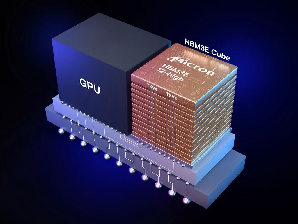 Micron、AIワークロード向け容量36GBの12層広帯域メモリ「HBM3E 12-high」発表