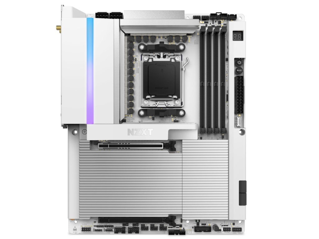 メタル製カバーを備えたAMD X870Eゲーミングマザーボード、NZXT「N9 X870E」
