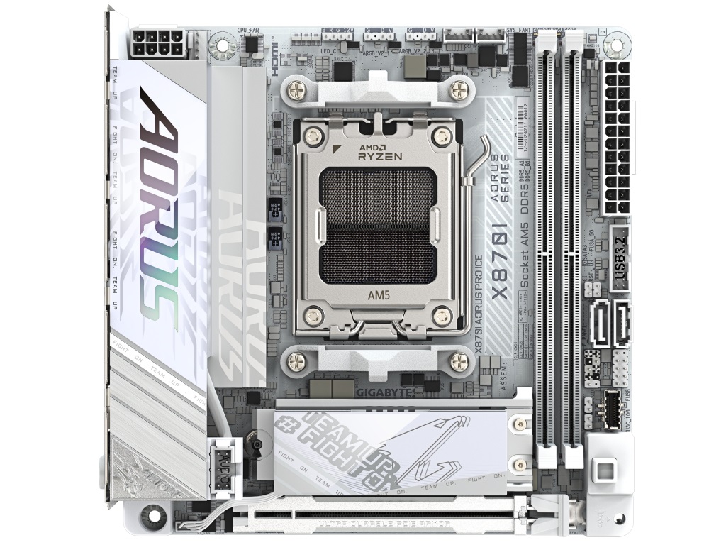 オールホワイトのゲーミングMini-ITXマザーボード、GIGABYTE「X870I AORUS PRO ICE」国内発売日と予価が判明