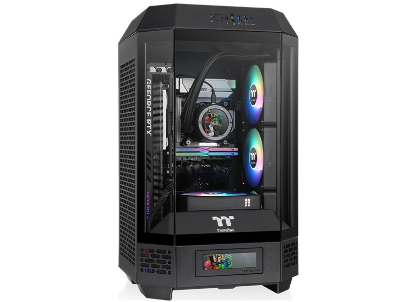 オプションで横置きもできる八角柱Mini-ITXケース、Thermaltake「The Tower 250」国内発売日確定