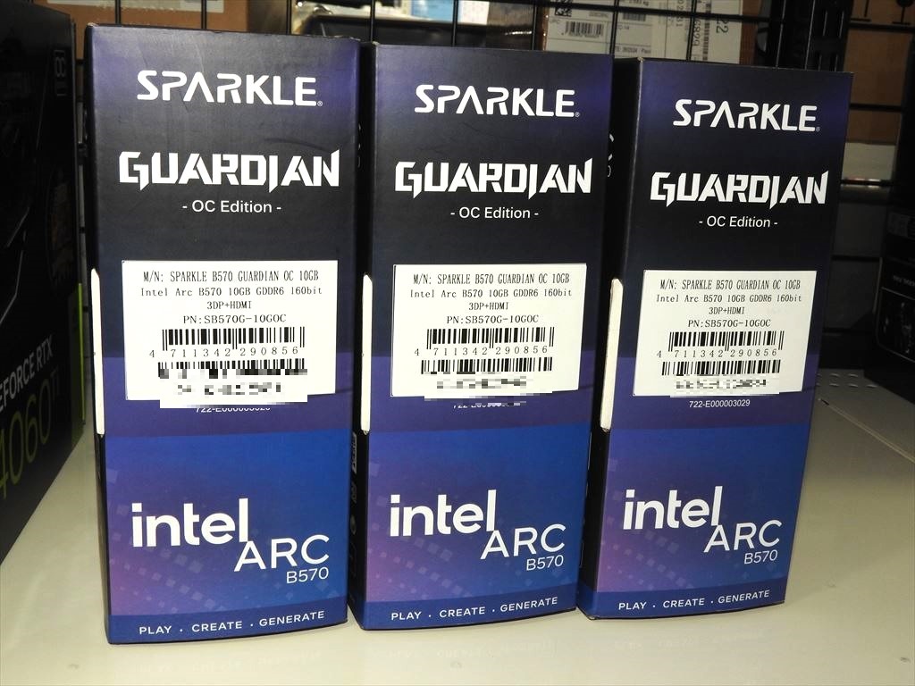 (アキバ入荷情報) Intel「Arc B570」搭載グラフィックスカードがASRockとSPARKLEから発売開始