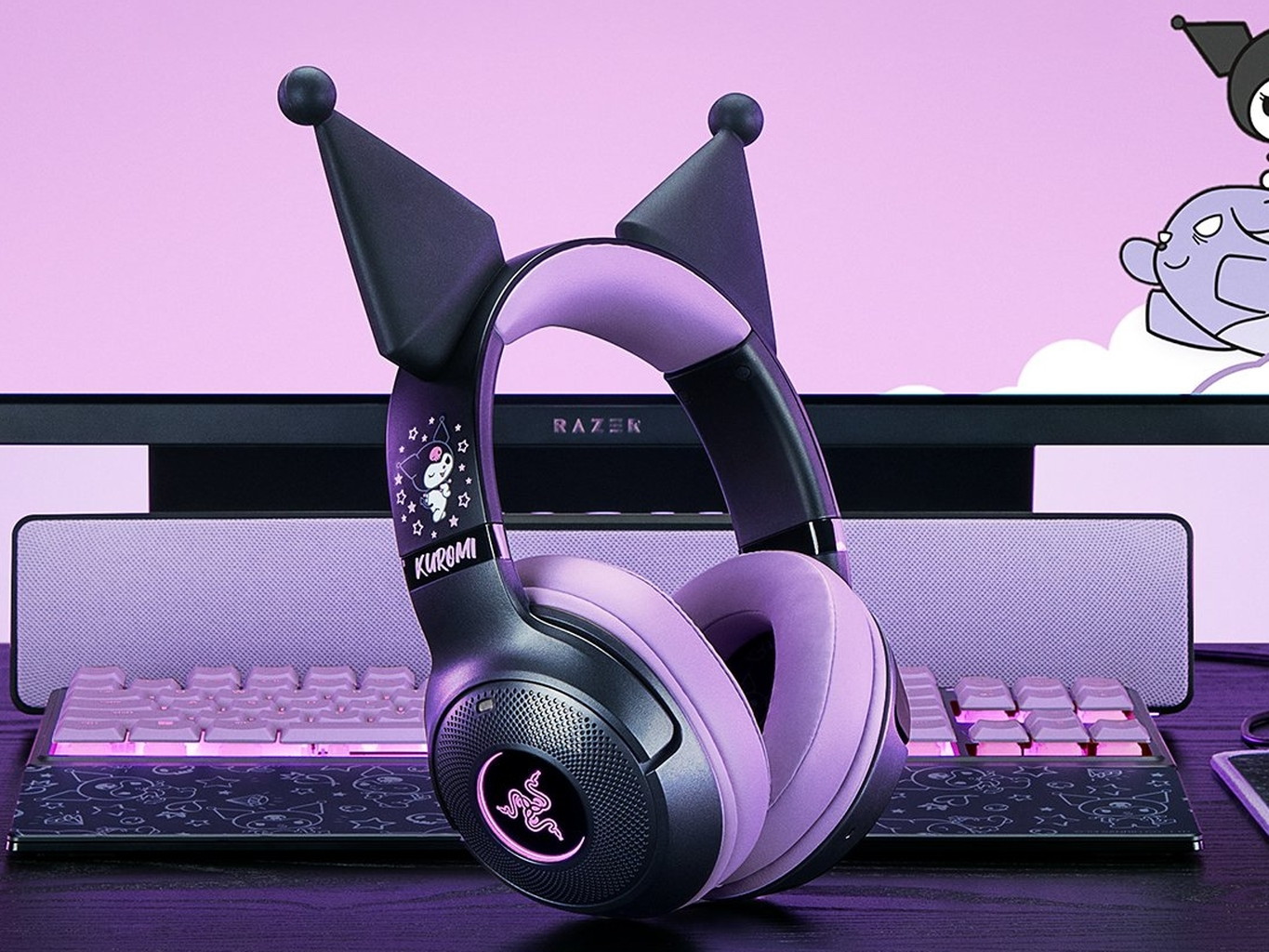 Razer、今年で20歳(?)のクロミちゃんとコラボした「Razer | Kuromi collection」