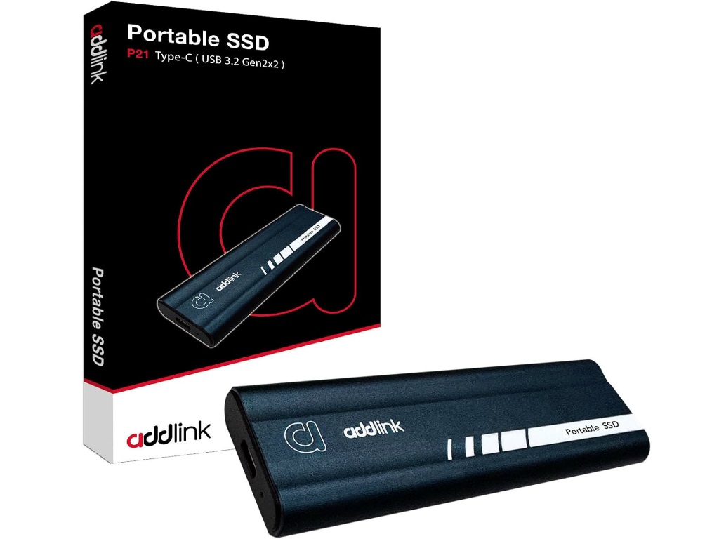 最大容量4TBのUSB 3.2 Gen 2x2対応ポータブルSSD、addlink「P21 USB SSD」