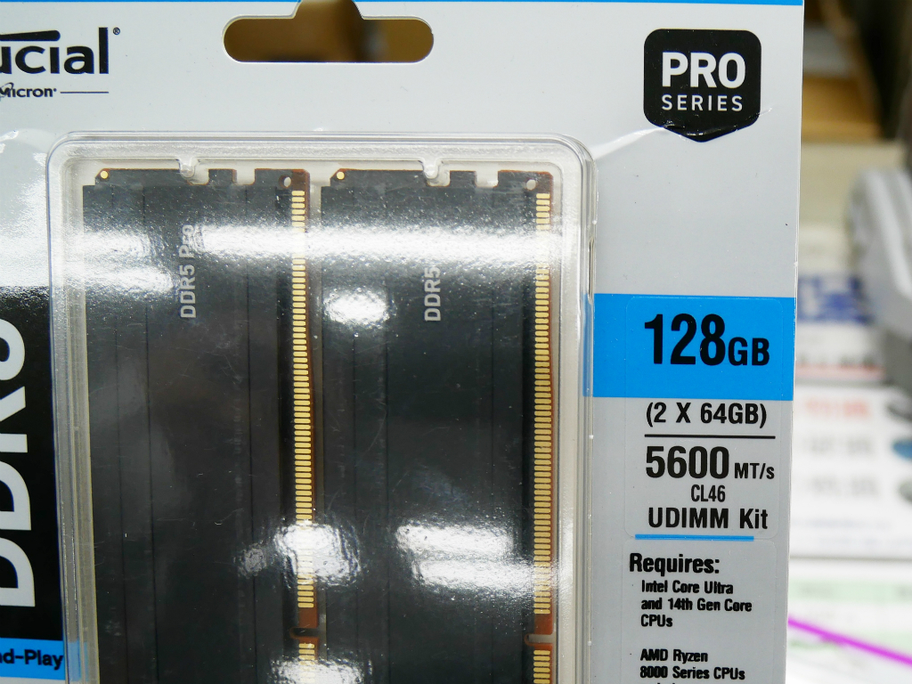 (アキバ入荷情報) 「Crucial Pro」からDDR5-5600対応64GB×2の大容量メモリキット発売