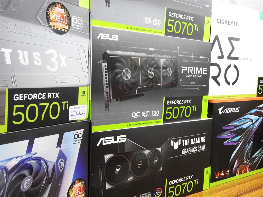 (アキバ取材班)GeForce RTX 5070 Ti搭載カード発売解禁も当日販売は"ほぼなし”状態