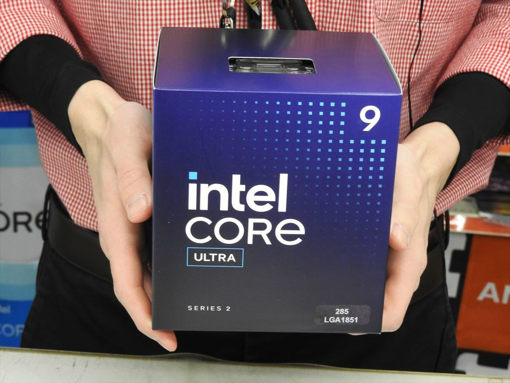 (アキバ入荷情報) Non-Kモデル最上位「Core Ultra 9 285」発売開始。価格は約11万円