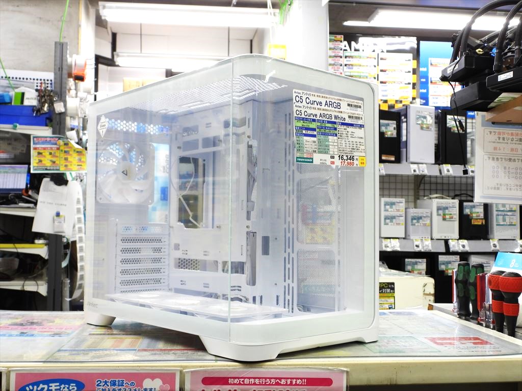 (アキバ取材班) Antecの人気ピラーレスケースに曲面強化ガラスパネル版「C5 Curve ARGB」発売
