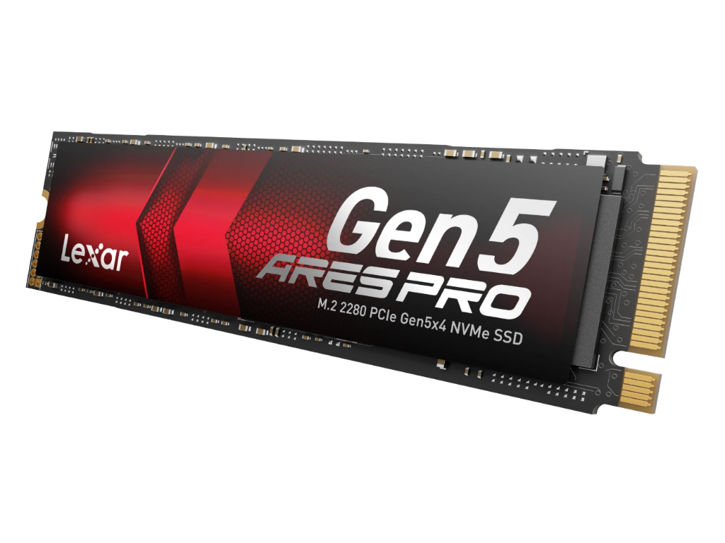 最大14,000MB/sのPCIe 5.0(x4)SSD、Lexar「ARES PRO M.2 2280 PCIe 5.0 NVMe SSD」
