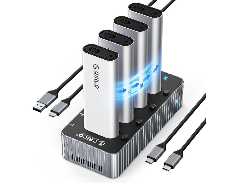 4台のNVMe M.2 SSDを搭載できるUSB4対応クローンスタンドがORICOから