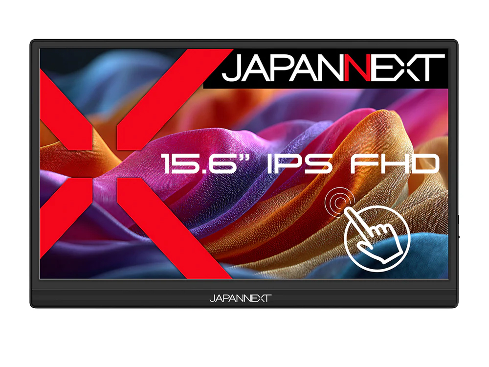 JAPANNEXT、10点マルチタッチ対応のモバイル液晶ディスプレイ計2機種