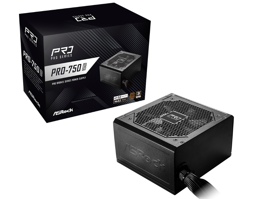 750Wで税込8,000円台のATX 3.1対応エントリー電源、ASRock「Pro」シリーズ