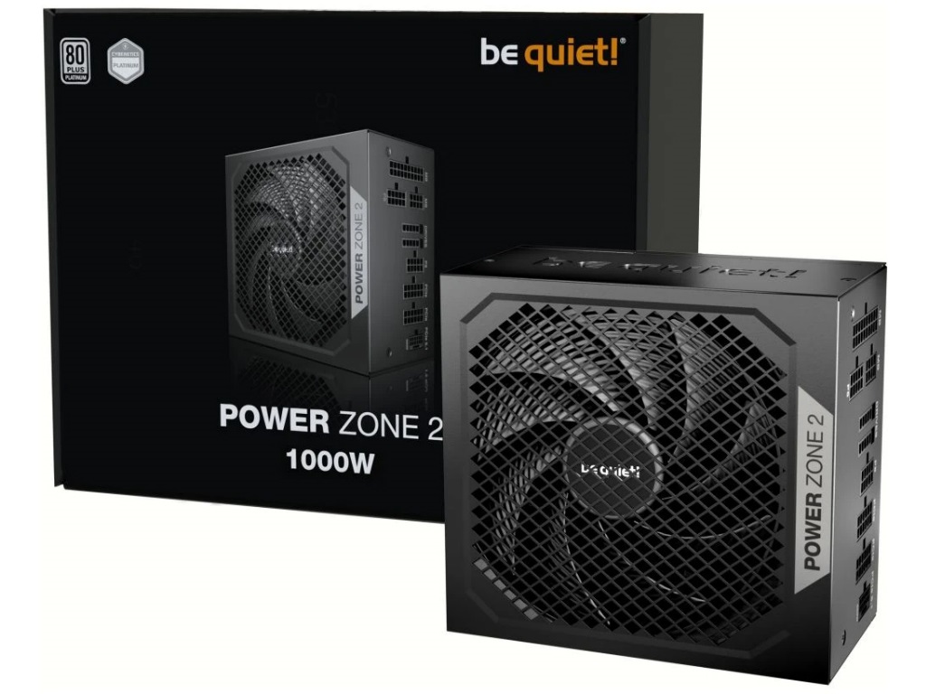 80 PLUS/Cybenetics Platinum認証取得の高効率・静音電源、be quiet!「Power Zone 2」