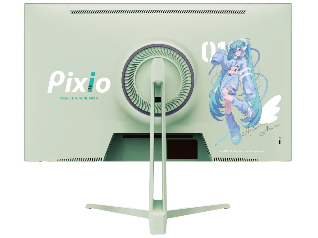 Pixio、初音ミクコラボ27型WQHDゲーミング液晶ディスプレイ今冬発売