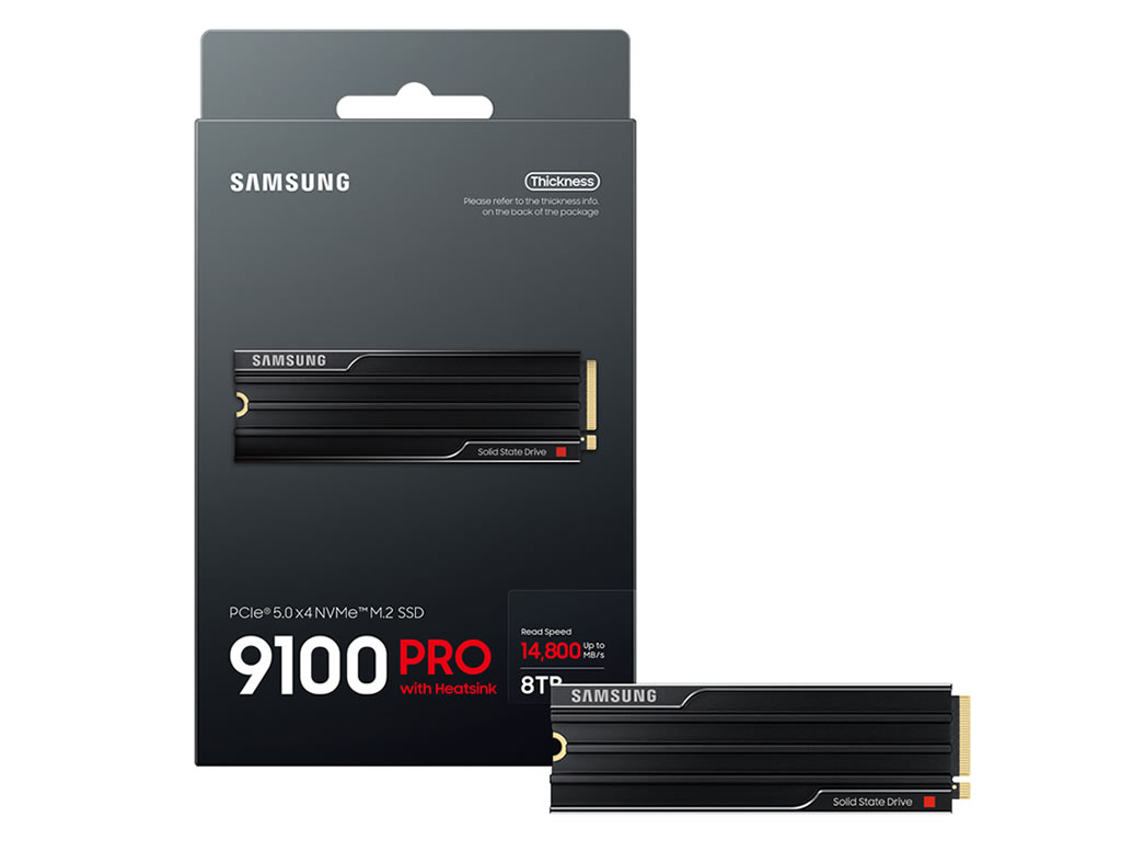 最大14,800MB/sのPCIe 5.0 M.2 SSD、Samsung「9100 PRO」に8TBを追加発売