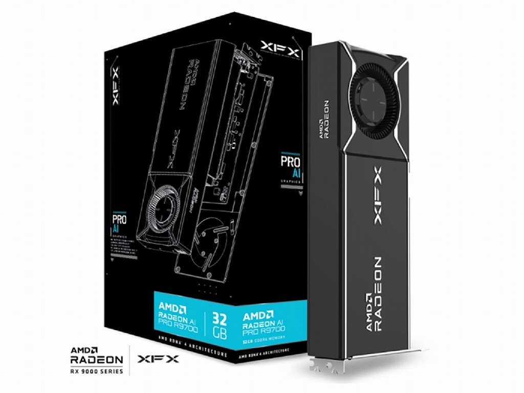 XFX、ビデオメモリ32GBのRadeon AI PRO R9700グラフィックスカードを受注開始