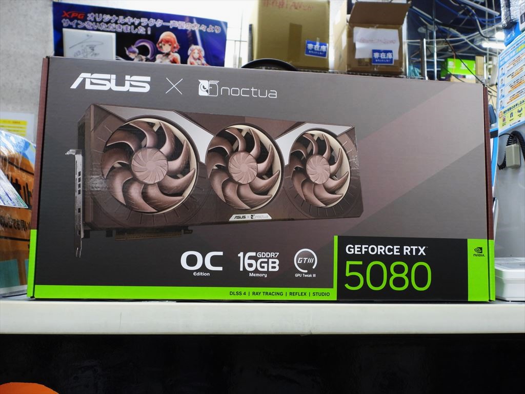 (アキバ取材班) ASUS×NoctuaコラボのGeForce RTX 5080登場、入荷はごく少量