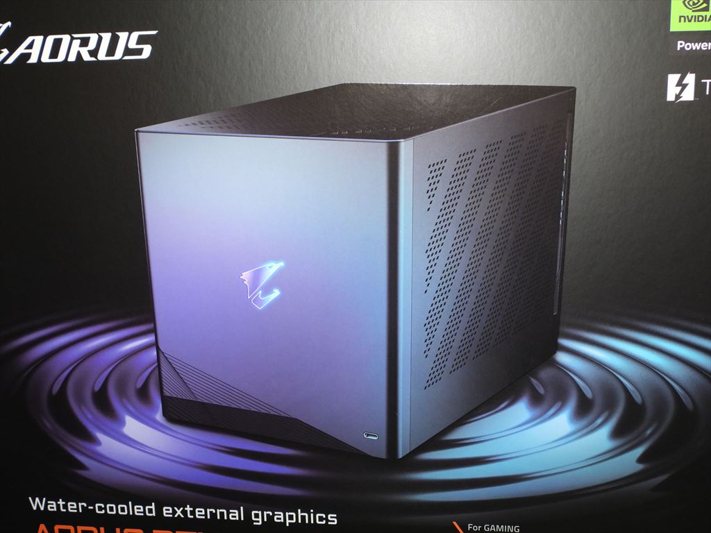 (アキバ取材班) ノートPCでも使えるGeForce RTX 5090搭載の外付けGPU BOXがGIGABYTEから発売