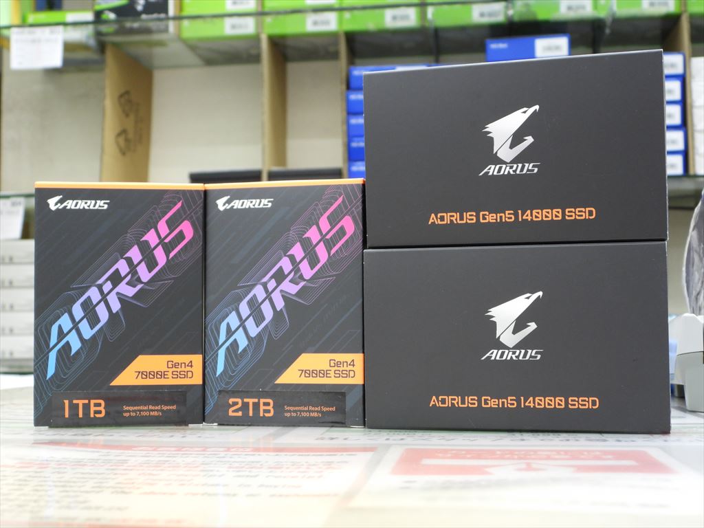 (アキバ取材班) 読込14,500MB/sの2TBが3万円台。GIGABYTEからPCIe 5.0対応SSDなど4モデルが発売開始