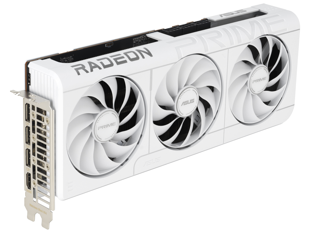 ASUS PRIMEシリーズから白いトリプルファンクーラーを搭載するRadeon RX 9070 XT発売