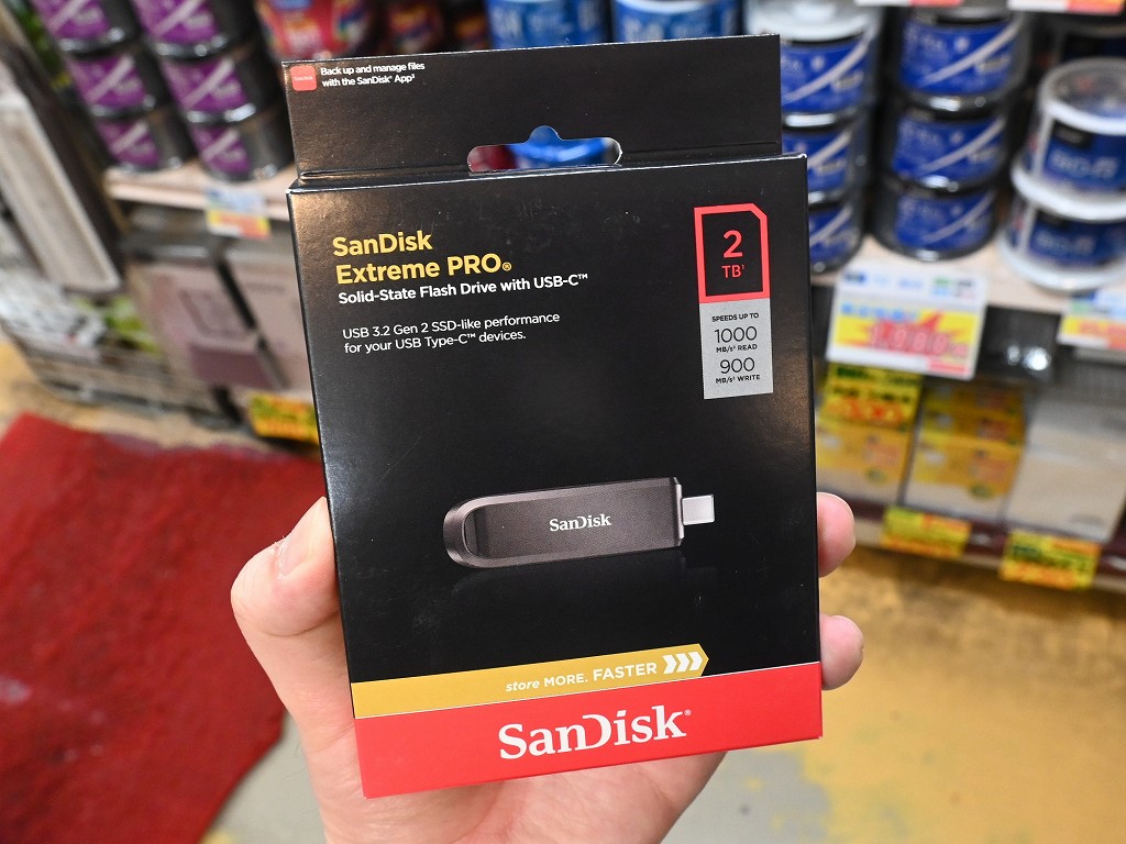 (アキバ取材班) 最大1,000MB/sの「SanDisk Extreme PRO Solid-State Flash Drive」が入荷