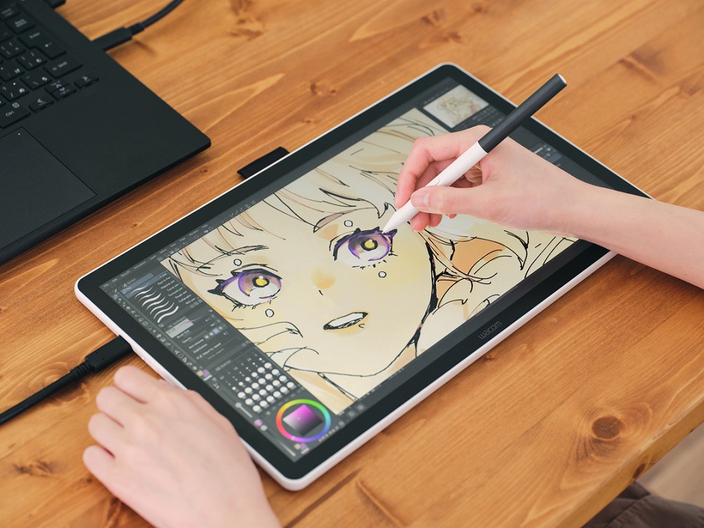 Type-Cケーブル1本で接続できる、ワコムの14型フルHD IPS液晶ペンタブレット「Wacom One 14」