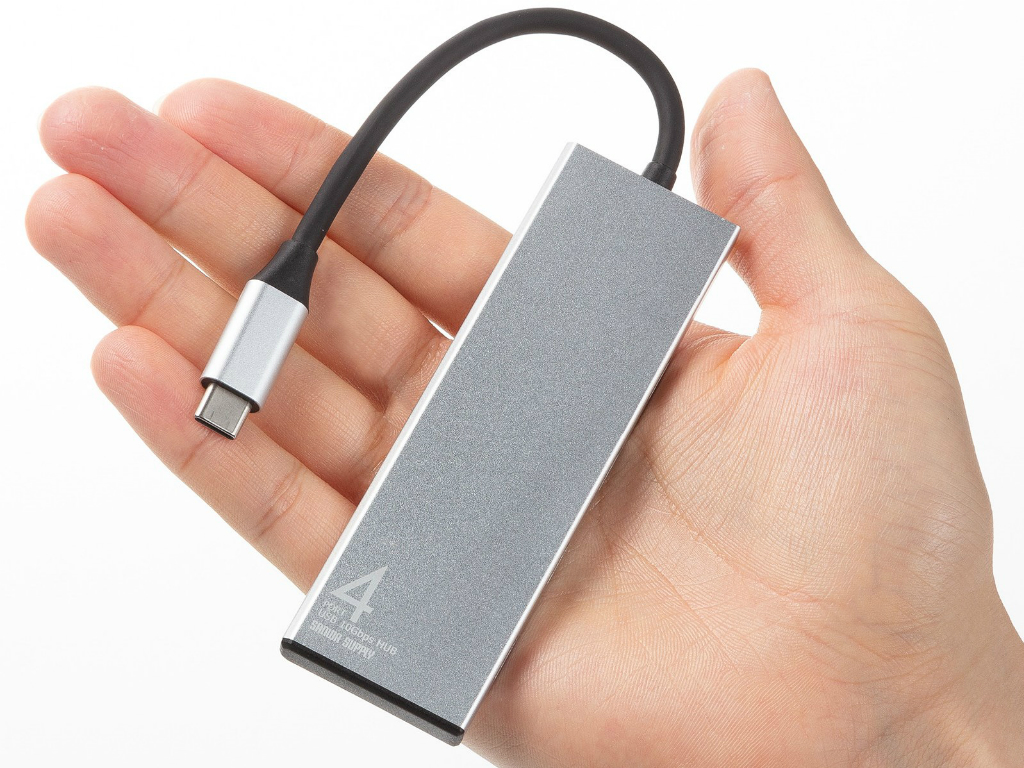 厚さ8mmの10Gbps対応Type-Cハブがサンワサプライから発売。PD 100W給電も可能